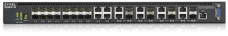 Фото Мультигигабитный L3 Core Zyxel NebulaFlex Pro XS3800-28, rack 19", 4xRJ-45: 1/2,5/5/10G, 8xCombo (SFP: 1/10G, RJ-45: 1/2,5/5/10G), 16xSFP+, стекируемый (до 4), 2 блока питания в комплекте