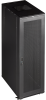 Шкаф 19 Business, 42U 800x1200, черный, передняя дверь стекло, задняя дверь распашная металл