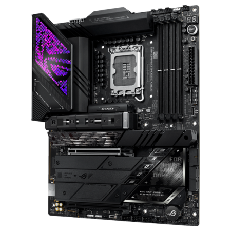 Фото ASUS ROG STRIX Z890-E GAMING WIFI, LGA1851, Z890, 4*DDR5, 4*SATA, 7*M.2, 10*USB 3.2, 2*Type-C, 2*PCIx16, 2*Thunderbolt™ 4, HDMI+DP, ATX; 90MB1IM0-M0EAY0
