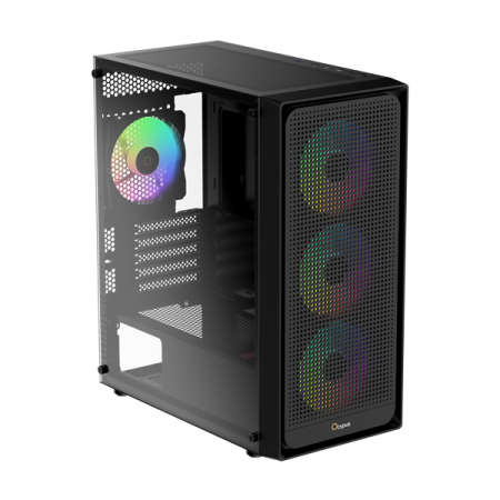 Фото Ocypus Gamma C50 BK ARGB, MATX, USB3.0*1+USB2.0*2, FRONT 3x120mm ARGB, REAR 1x120mm ARGB