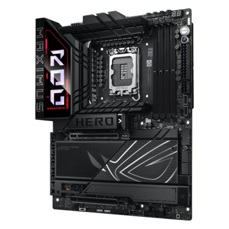 Фото ASUS ROG MAXIMUS Z890 HERO, LGA1851, Z890, 4*DDR5, 4*SATA, 6*M.2, 8*USB 3.2, Type-C, 2*PCIx16, 1*PCIx1, 2*Thunderbolt™ 4, HDM, ATX; 90MB1ID0-M0EAY0