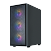 Фото ZALMAN S6, ATX, BLACK, WINDOW, 1xCombo (2.5'' or 3.5''), 3x2.5'', 1x3.5'', 1xUSB Type C, 1xUSB3.0, 2xUSB2.0, FRONT 3x140mm FRGB, REAR 1x120mm FRGB