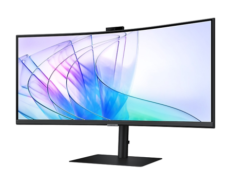 Фото Samsung 34" ViewFinity S6 S34C650VAI Curved (VA 21:9 3440x1440x100Hz 5ms 350cd 3000:1 178/178 1,07 млрд DP; HDMI; USB-C (90 Вт) USB3.0x2 WebC 5Mp Spk 2x5W HAS Tilt Swiv VESA Black