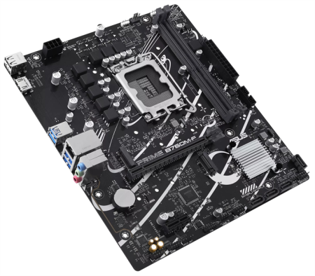 Фото ASUS PRIME B760M-F, LGA1700, B760, 2*DDR5, 4*SATA, 2*M.2, 4*USB 3.2, 2*USB 2.0, 1*PCIx16, 1*PCIx1, HDMI+DP, mATX; 90MB1IK0-M0EAY0