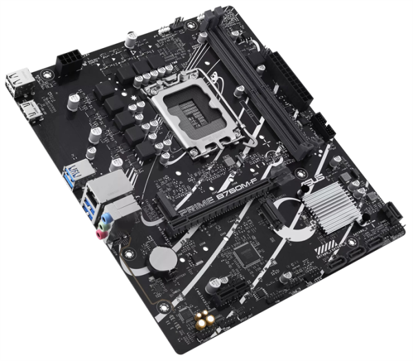 Фото ASUS PRIME B760M-F, LGA1700, B760, 2*DDR5, 4*SATA, 2*M.2, 4*USB 3.2, 2*USB 2.0, 1*PCIx16, 1*PCIx1, HDMI+DP, mATX; 90MB1IK0-M0EAY0