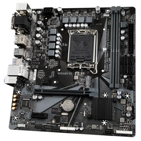 Фото GIGABYTE H610M S2H V3 DDR4, LGA1700, H610, 2*DDR4, 4*SATA, 1*M.2, 2*USB 3.2, 4*USB 2.0, 1*PCIx16, 1*PCIx1, D-Sub+HDMI+2*DP, mATX