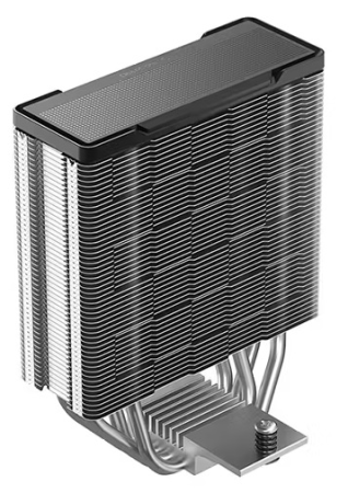 Фото DEEPCOOL AG400 G2 LGA1851/1700/AM5/AM4 (18шт/кор, TDP 220W, PWM, Fan 120mm, 4 тепл. трубки, черный) RET (R-AG400-BKNPMG2-G)