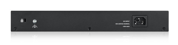 Фото Smart L2 PoE+ Zyxel GS1900-24EP, rack 19", 24xGE (12xPoE+), бюджет PoE 130 Вт
