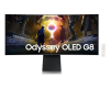 Samsung 34" Odyssey OLED G8 G85SD S34DG852SI Curved OLED 21:9 3440x1440x175Hz 0,03ms 1M:1 250cd 1,07B 178/178 DP; HDMIx2 USB3.0x2 Smart TV Spk 10вт Tilt HAS Pivot БП внешн VESA Silver