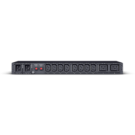 Фото ATS CyberPower PDU24005 Metered, 1U type, 16Amp, plug IEC 320 C20, (8) IEC 320 C13 (2) IEC 320 C19