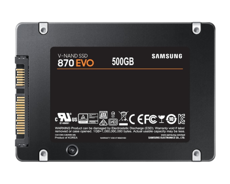 Фото SSD 2.5" 500Gb Samsung SATA III 870 EVO (R560/W530MB/s) (MZ-77E500B/EU аналог MZ-77E500BW) 1year