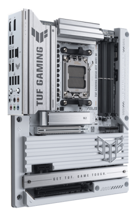 Фото ASUS TUF GAMING B850-BTF WIFI W, AM5, B850, 4*DDR5, 4*SATA, 3*M.2, 7*USB 3.2, 2*USB 2.0, Type-C, 3*PCIx16, 1*PCIx1, DP+HDMI, ATX; 90MB1KW0-M0EAY0