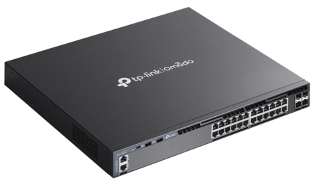 Фото TP-Link SG6428X, Omada 24-PortGigabit Stackable L3 Managed Switch with 4 10GE SFP+ Slots