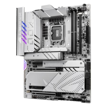 Фото ASUS ROG MAXIMUS Z890 APEX, LGA1851, Z890, 2*DDR5, 4*SATA, 6*M.2, 8*USB 3.2, Type-C, 2*PCIx16, 2*PCIx4, 2*Thunderbolt™ 4, ATX; 90MB1IP0-M0EAY0