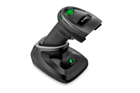 Фото Zebra DS2278-SR BLACK BLUETOOTH USB KIT: DS2278-SR00007ZZWW SCANNER, CBA-U21-S07ZBR SHIELDED USB CABLE, CR2278-PC10004WW CRADLE