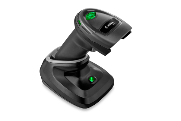 Фото Zebra DS2278-SR BLACK BLUETOOTH USB KIT: DS2278-SR00007ZZWW SCANNER, CBA-U21-S07ZBR SHIELDED USB CABLE, CR2278-PC10004WW CRADLE
