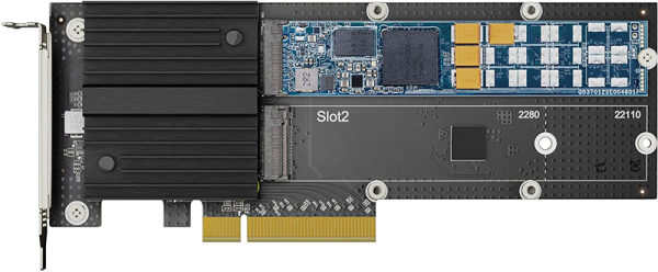 Фото Synology M.2 SSD-NVME adapter,PCIe 3.0x8, M.2 22110/2280