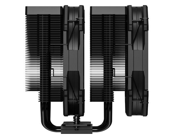 Фото ID-COOLING FROZN A720 BLACK LGA1700/1200/115X/AM5/AM4 (6шт/кор, TDP 300W, PWM, черный, 7 тепл.трубок + медная база, DUAL FAN 140mm) RET