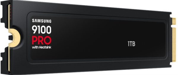 Фото SSD M.2 (PCI-E NVMe 2.0 Gen 5.0 x4) 1Tb Samsung 9100 PRO (R14800/W13400MB/s) with Heatsink, 1year