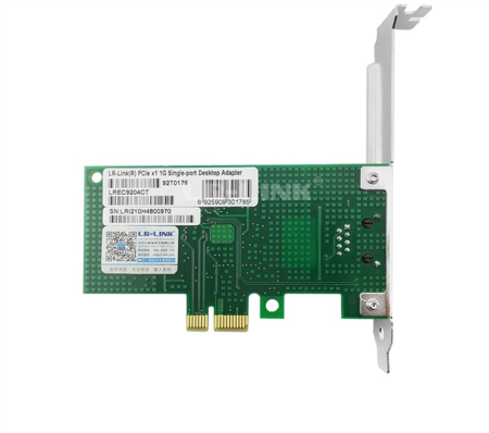 Фото LR-Link NIC PCIe x1, 1 x 1G, Base-T, Intel I210 chipset (FH+LP)