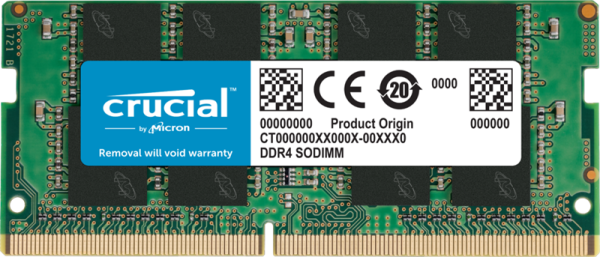 Crucial by Micron DDR4 16GB 3200MHz SODIMM (PC4-25600) CL22 1.2V, 1 Year Warrаnty OEM