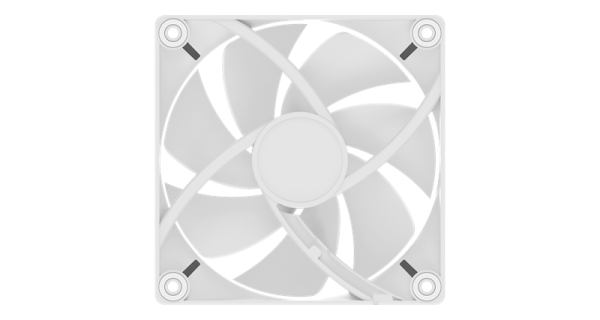 Фото Ocypus Delta F12 WH, 120x120x25mm, 4-PIN PWM, 500-2000 RPM, 29 DBA MAX, HYDRO BEARING