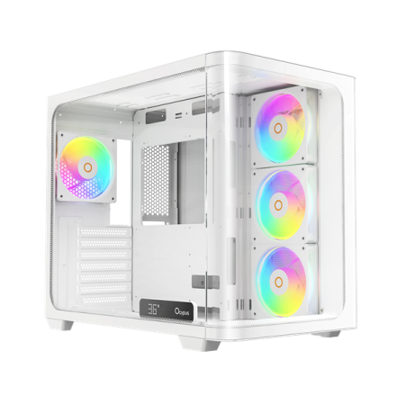 Фото Ocypus Iota C70 WH Curve ARGB Digital, ATX, Type-C*1, USB3.0*2, REAR 1x120mm ARGB, MB SIDE 3x120mm ARGB