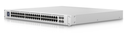 Фото Ubiquiti Switch Enterprise 48 PoE Layer 3, PoE switch with (48) 2.5GbE, 802.3at PoE+ RJ45 ports and (4) 10G SFP+ ports.