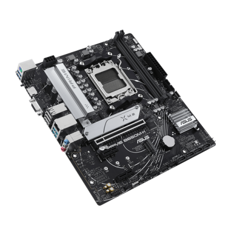 Фото ASUS PRIME B650M-K, AM5, B650, 2*DDR5, 4*SATA, 2*M.2, 4*USB 3.2, 4*USB 2.0, 2*PCIx16, 2*PCIx1, VGA+HDMI, mATX; 90MB1F60-M0EAY0
