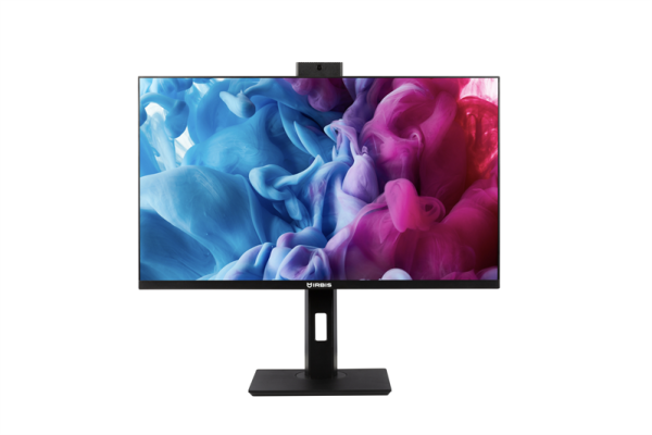 Фото 23.8'' IRBIS SMARTVIEW 24 LED Monitor 1920x1080 16:9 IPS 300 cd/m2 1000:1 3ms 178°/178° VGA HDMI DP USB Audio out 100Hz Tilt Height Swivel Pivot Camera 5mp Speak внутр. Бп Black 3y (China)