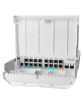 Фото MikroTik netPower 15FR with 800MHz CPU, 256MB RAM, 16 x 10/100Mbps Ethernet ports (15 with Reverse POE-in, 1 with PoE-OUT), 2 x SFP, RouterOS L5 or SwitchOS (dual boot), outdoor enclosure, mounting ki