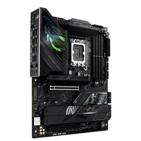 Фото ASUS ROG STRIX Z890-F GAMING WIFI, LGA1851, Z890, 4*DDR5, 4*SATA, 5*M.2, 8*USB 3.2, 2*Type-C, 2*PCIx16, 2*Thunderbolt™ 4, HDMI+DP, ATX; 90MB1I40-M0EAY0