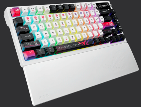 Фото ASUS M704 ROG AZOTH X, 2.4GHz RF, Bluetooth 5.1, 75%, PBT, RGB Lighting