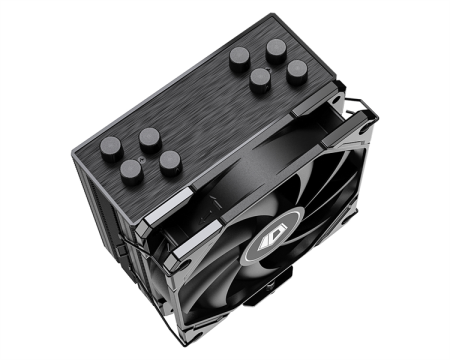 Фото ID-COOLING SE-224-XTS BLACK LGA1700/1200/115X/AM5/AM4 (10шт/кор, TDP 220W, PWM, 4 тепл.трубки прямого контакта, FAN 120mm) RET