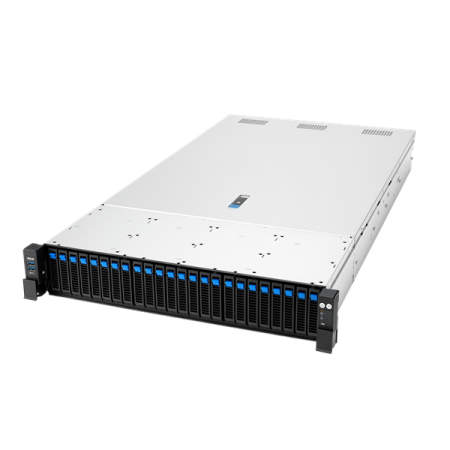Фото Asus RS720A-E13-RS24G, 2xSocket SP5, 24xDDR5, 24x2.5 (8x NVMe + 16x NVMe/SATA/SAS*) HS, 2xM.2-PCI-E, ASMB12-iKVM, PSU 2x 3200W