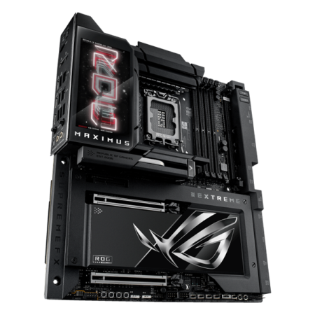 Фото ASUS ROG MAXIMUS Z890 EXTREME, LGA1851, Z890, 4*DDR5, 4*SATA, 6*M.2, 7*USB 3.2, Type-C, 2*PCIx16, 2*PCIx4, 2*Thunderbolt™ 5, HDMITM, ATX; 90MB1IA0-M0EAY0