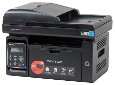 Фото Pantum M6550NW, P/C/S, Mono laser, А4, 22 ppm (max 20000 p/mon), 600 MHz, 1200x1200 dpi, 128 MB RAM, ADF35, paper tray 150 pages, USB, LAN, WiFi, start. cartridge 1600 pages (black)