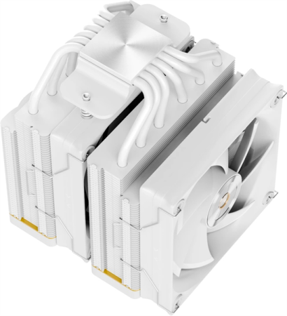 Фото Ocypus Iota A62 WH, 2x120mm FAN, Display Panel, 6 HEAT PIPES, 4-PIN PWM, 500-2000 RPM, 29DBA, FDB, LGA115X/1200/1700/18XX, AM4/AM5