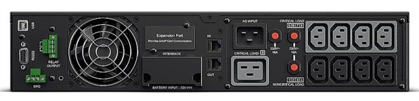 Фото CyberPower OL3000ERTXL2U Online 3000VA/2700W USB/RS-232/Dry/EPO/SNMPslot/RJ11/45/EBM (8 IEC С13, 1 IEC C19)