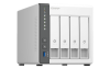 QNAP CHANNEL QC 2GhzCPU/4Gb/upto 4HDD, upto 12 with TL-D800C/SATA(3,5'')/ 1xUSB3.2 2xUSB2.0/1x1GbE 1x2,5GbE/iSCSI/1xPS/2YW D4 (REV. C)