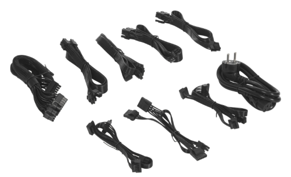 Фото Chieftec Vega M PPG-1000-C (ATX 3.1, 1000W, 80 PLUS GOLD, Active PFC, 135mm fan, Gen5 PCIe, Full Cable Management) Retail