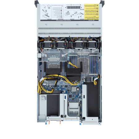 Фото Gigabyte Server Platform R283-SF0 / 2U / 2xIntel (Gen4/5) / 2xHS / 32xDIMM / 12xLFF NVMe/SAS/SATA / 4xGPUs DS / 1xOCP 3.0 / 1xFHHL / 2x2700W / Rails / 1Y (R283-SF0)