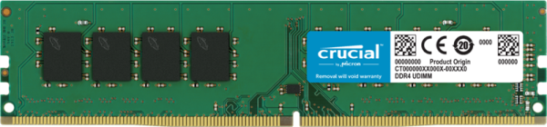 Crucial by Micron DDR4 32GB 3200MHz UDIMM (PC4-25600) CL22 1.2V, 1 Year Warrаnty OEM