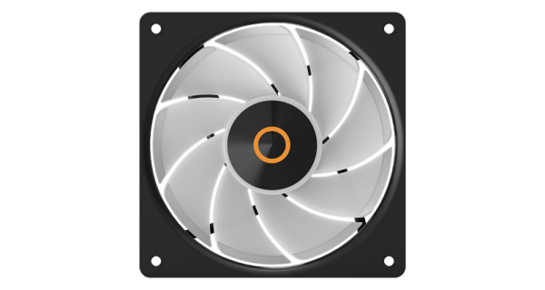 Фото Ocypus Gamma F12 Elite BK ARGB REVERSE BLADE 3 IN 1, 120x120x25mm, 4-PIN PWM, 600-1800 RPM, 26 DBA MAX, HYDRO BEARING