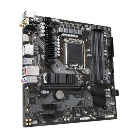 Фото GIGABYTE B760M DS3H AX DDR4, LGA1700, B760, 4*DDR4, 4*SATA, 2*M.2, 3*USB 3.2, 2*USB 2.0, Type-C, 1*PCIx16, 2*PCIx1, HDMI+2*DP, mATX