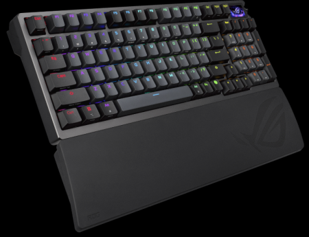 Фото ASUS M901 ROG AZOTH 96 HE, Wired, 2.4GHz RF, Bluetooth 5.1, 96%, ABS, RGB Lighting, Black