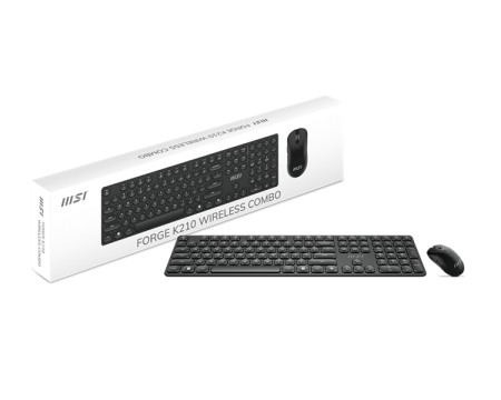 Фото Keyboard and Mouse MSI FORGE K210 Combo, Wireless, Black
