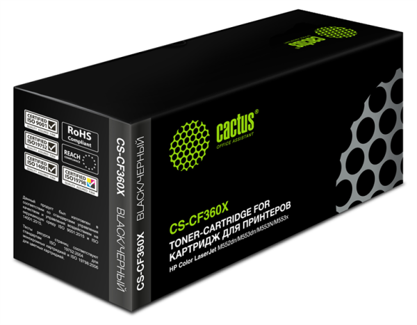 Cactus CS-CF360X CF360X черный (12500стр.) для HP CLJ M552dn/M553dn/M553N/M553x