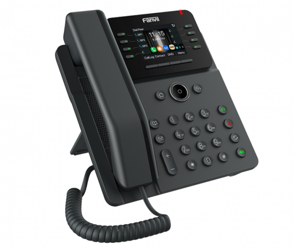 Fanvil V62W (Замена X303W), 12 SIP-акк., 2,8", 320x240 Цвет. экран, POE, БП в комп., 2x1 Gbps, Wi-Fi 6, BT 5.4