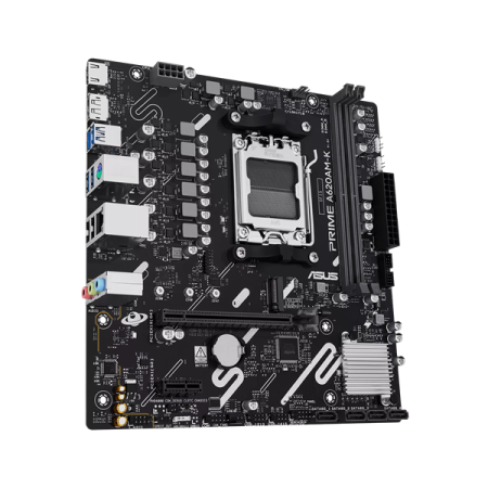Фото ASUS PRIME A620AM-K, AM5, A620A, 2*DDR5, 4*SATA, 1*M.2, 4*USB 3.2, 2*USB 2.0, 1*PCIx16, 1*PCIx1, DP+HDMI, mATX;
